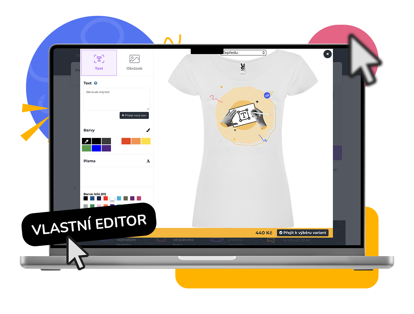 Screenshot online editoru